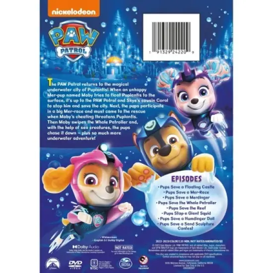 PAW Patrol: Aqua Pups (DVD) image {2}