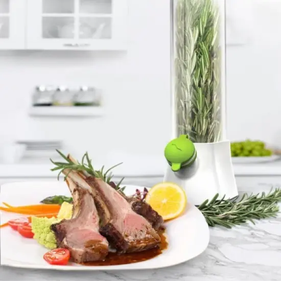 Prepara Herb Savor Eco Fresh Herb Keeper - Compact for Sleek Fridge Storage, BPA Free Plastic - Dishwasher Safe (2-Pack) image {3}