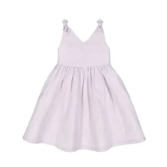 Hope & Henry Girls' Bow Shoulder Swing Dress, Toddler image {3}