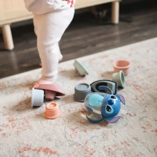 The First Years Disney 7oz Stitch Spill Proof Weighted Straw Trainer Sippy Cup - 6 Months+ image {5}