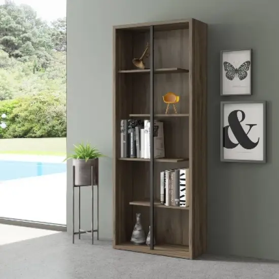 Standard 5 Tier Wooden Bookcase - Techni Mobili image {5}