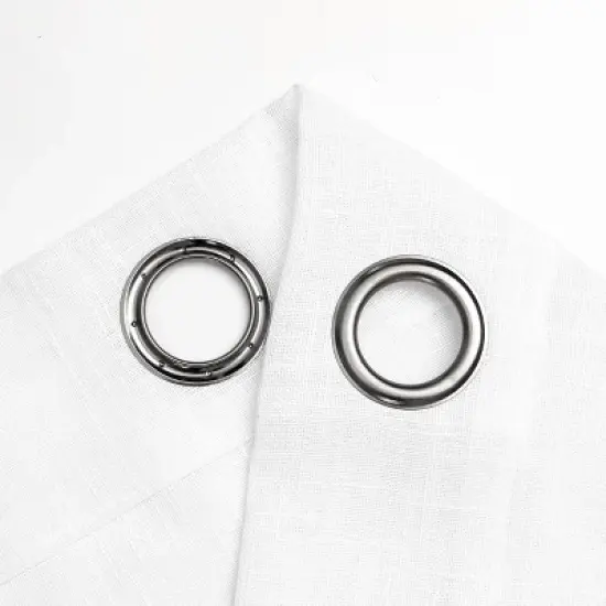 Kate Aurora 2 Pack Lux Thread Premium Woven Grommet Top Sheer Curtain Panels image {6}