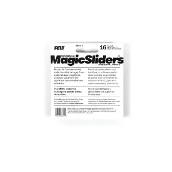 Magic Sliders 16pk 1.5" Round HD Self-Stick Adhesive Pads Oatmeal image {4}