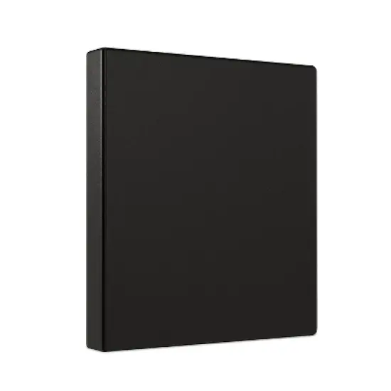 Staples Simply Light-Use 1-Inch Round 3-Ring Non-View Binder Black (26645) 1337657 image {7}