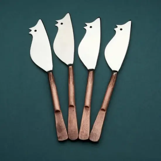 Inox Artisans Celia Ratoncito Cheese Spreader/Knife 4 Pc. Set image {2}
