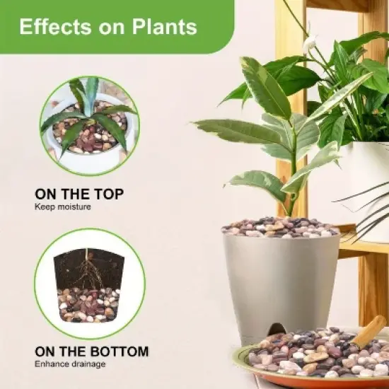 Dexmalle 38lbs Decorative Garden Stone Outdoor Landscaping image {3}