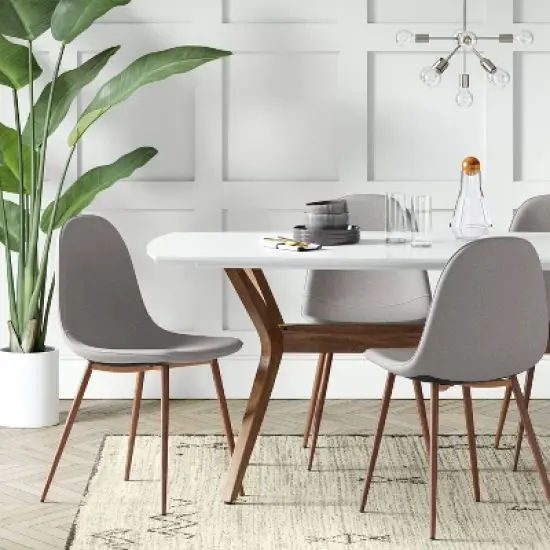 4pk Copley Upholstered Dining Chair Light Gray - Project 62&trade; image {1}