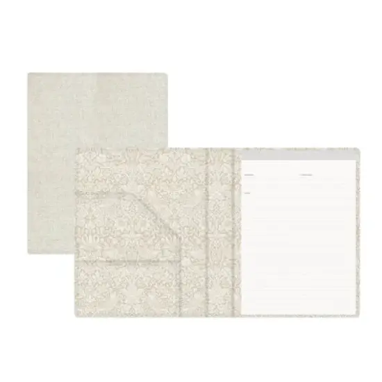 Morris & Co. by Blue Sky 8.5"x11" Padfolio Natural Linen image {4}