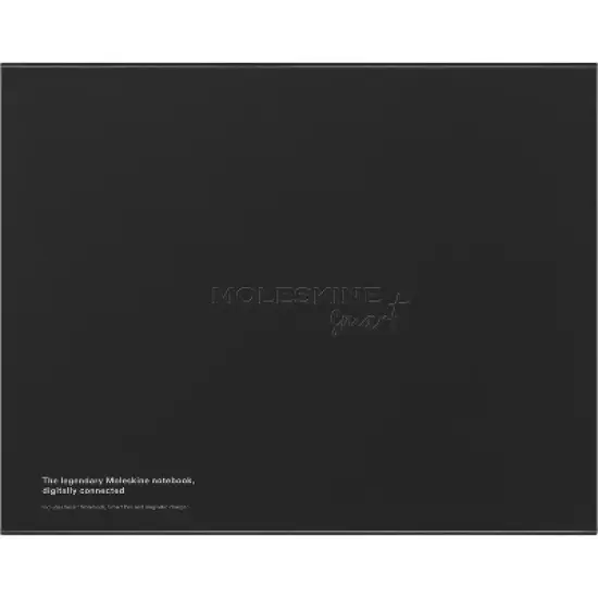 Moleskine 3 Set Bundle Ruled Smart Notebook and Smart Pen LG Hard Cover Black: Digital Notebook, Elastic Closure, Pocket image {6}