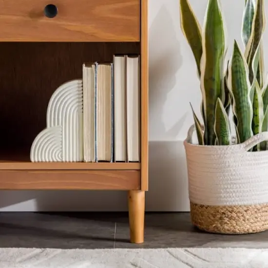 Stiva Classic Mid-Century Modern 1 Drawer Nightstand - Saracina Home image {9}