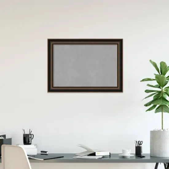 42"x30" Villa Framed Magnetic Board Oil Rubbed Bronze - Amanti Art: Wall Mount, Metal, Home & Office Decor image {6}