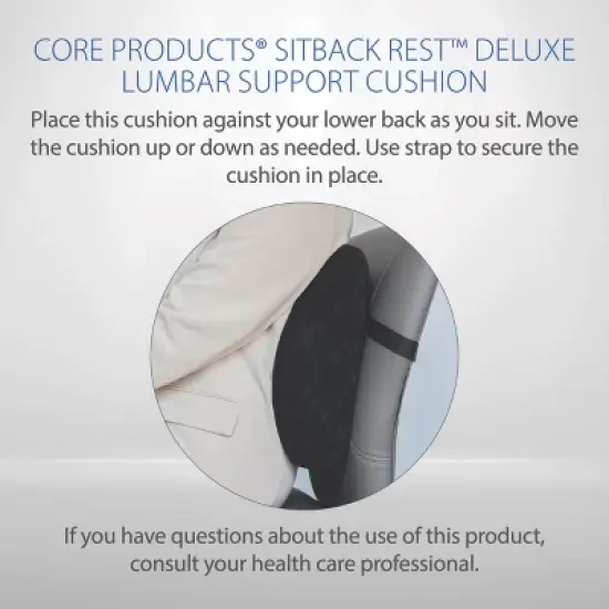 Core Products SitBack Rest, Deluxe - Black image {6}