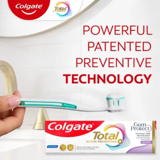 Colgate Total Active Prevention Gum Protect Whitening Toothpaste - Mint - 3.0oz image {5}