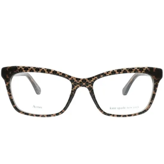 Kate Spade Cardea FL4 Womens Rectangle Eyeglasses Brown Crystal 49mm image {1}