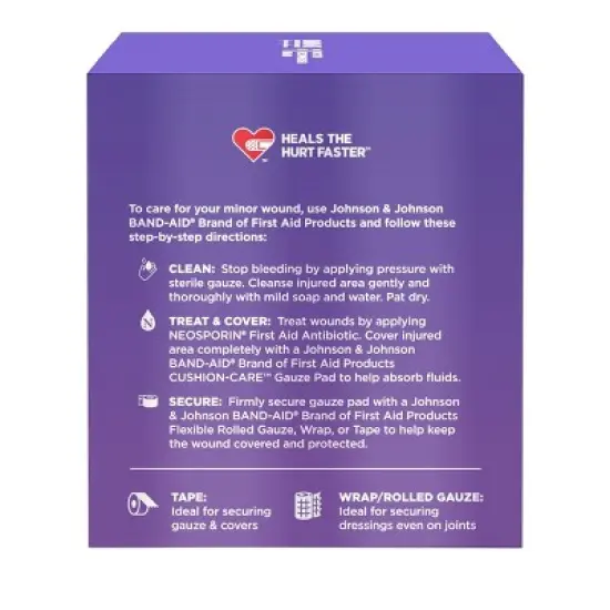 Band-Aid 4x4 Gauze Pads - 25ct image {6}