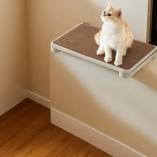 Feandrea Clickat Collection - No.007 Cat Shelf, Wall-Mounted Cat Perch for Indoor Cats, Cat Wall Shelves image {5}