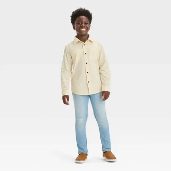 Boys' Long Sleeve Corduroy Button-Down Shirt - Cat & Jack&trade; image {3}