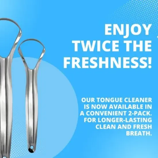 Stainless Steel Tongue Cleaner &ndash; 2 Pack image {3}