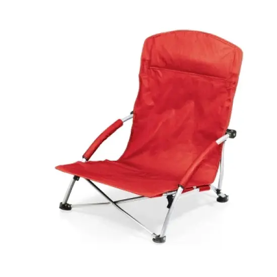 Picnic Time Tranquility Portable Beach Chair - Red image {1}