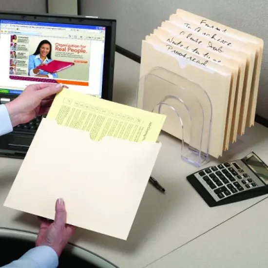 Smead File Jacket, Reinforced Tab, Flat-No Expansion, Legal Size, Manila, 100 per Box (76500) image {5}