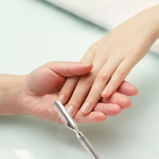 Unique Bargains Multi-function Cuticle Pusher 5.28" Length Silver Tone 1 Pc image {1}