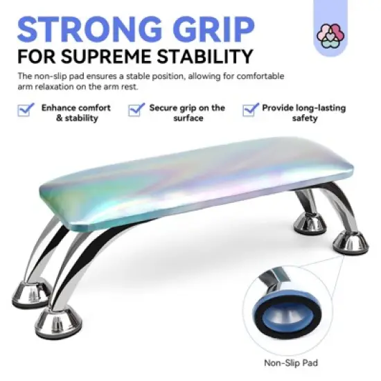 SAVILAND Pro Salon XL Armrest System - Microfiber Leather Hand Rest w/Non-Slip Support Cushion. image {4}