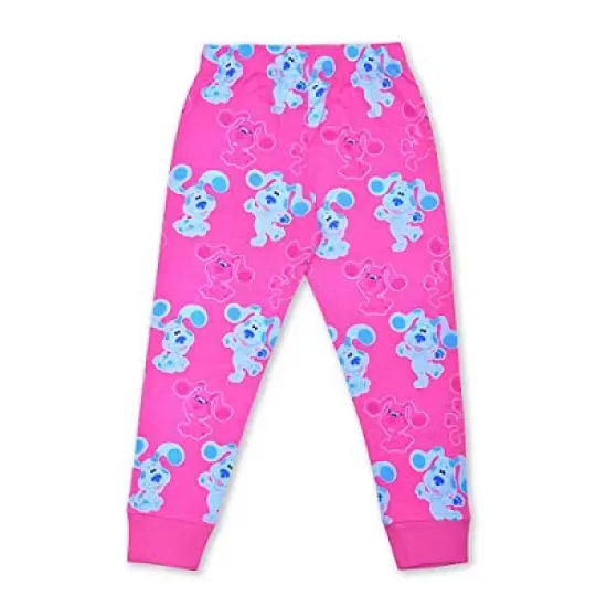 Nickelodeon Girl's Blue's Clues 2 Pack Active Wear Coordinates, Long Sleeve Shirt and Jogger Pants Set for toddler image {2}