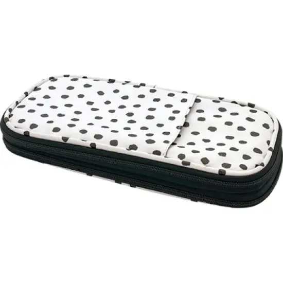 Teacher Created Resources&reg; Black Painted Dots on White Pencil Case image {1}