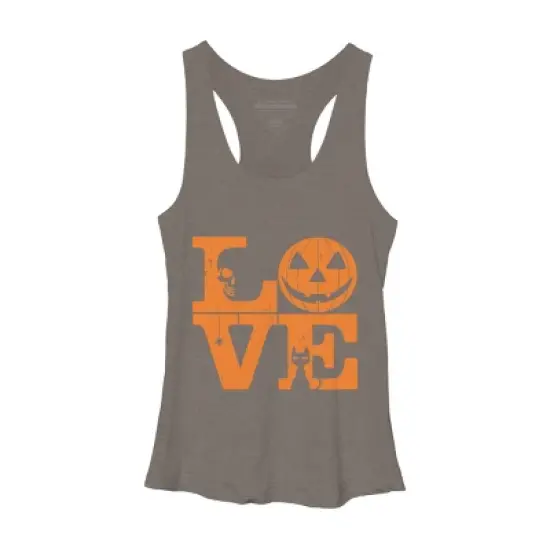 Women's Design By Humans Halloween Love Night Creepy Cute Fun By RedBirdLS Racerback Tank Top image {8}