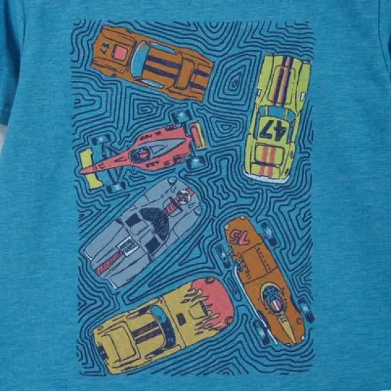 Andy & Evan  Toddler Racecar Long Sleeve Two-Fer Tee image {2}