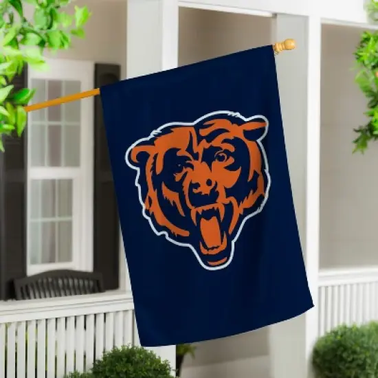 Evergreen NFL Chicago Bears Applique House Flag 28 x 44 Inches Outdoor Decor for Homes and Gardens image {5}
