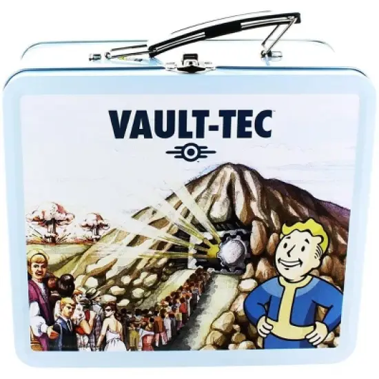 Fanwraps Fallout Shelter "Pre-Nuclear" Tin Tote Prop image {2}
