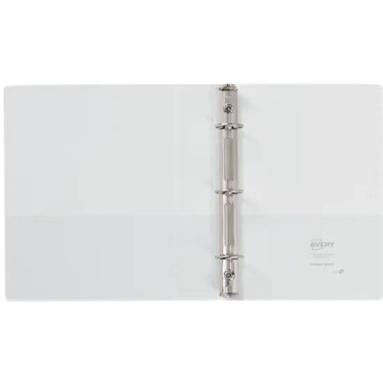 Avery 1" Mini Economy View Binder, Round Rings, 2 White Binders image {5}