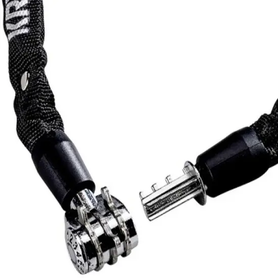 Kryptonite Keeper 411 Chain Lock w/ Combination 4mm x 110cm Black Resettable image {1}