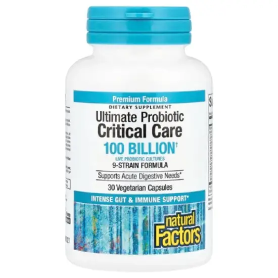 Natural Factors Ultimate Probiotic, Critical Care, 100 Billion CFU, 30 Vegetarian Capsules image {2}