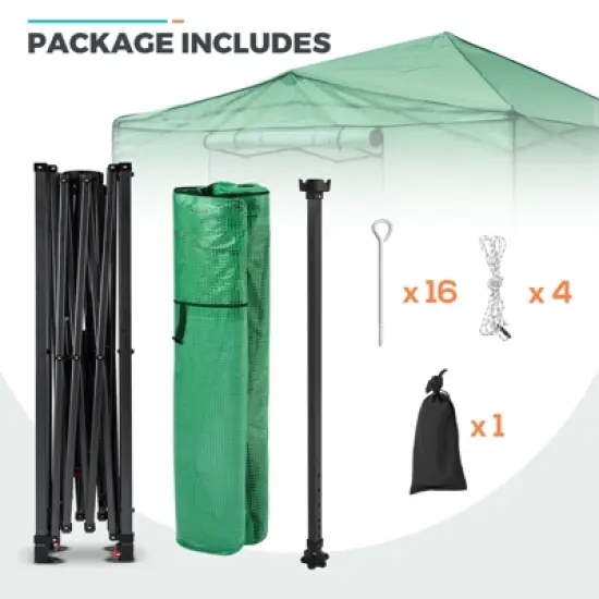 EAGLE PEAK 12'x8' Portable Large Walk-in Greenhouse, Roll-Up Zipper Entry Doors and Side Windows image {9}