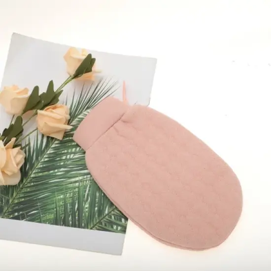 Unique Bargains Shower Gloves 8.86"x5.31" Pink 1 Pc image {5}