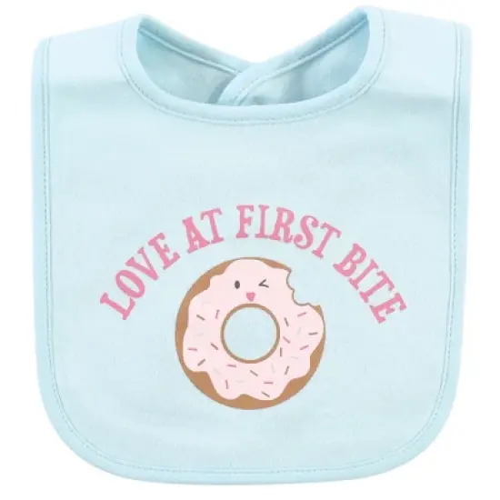 Hudson Baby Infant Girl Cotton Bibs, Food Puns Girl, One Size image {2}