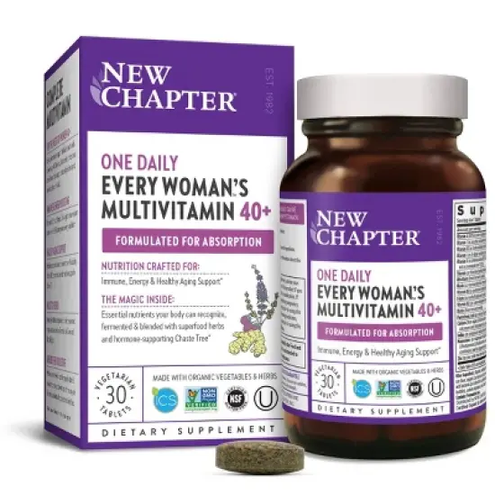 New Chapter Women's Multivitamin 40+ for Energy, Healthy Aging + Immune Support - 30ct image {1}