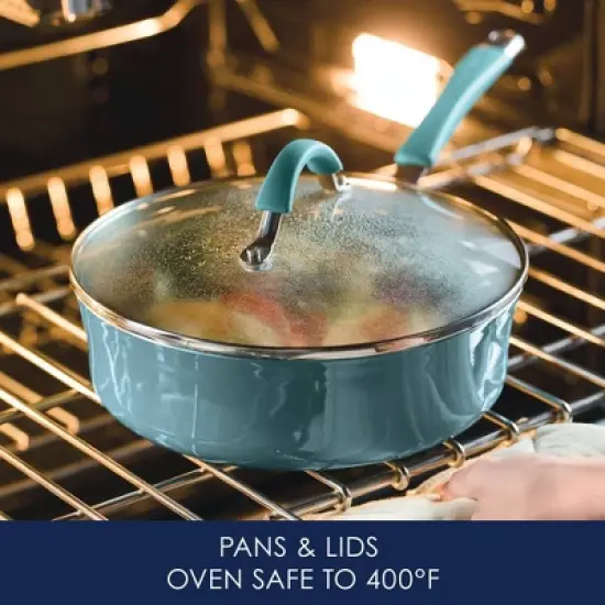 Rachael Ray Cucina 10pc Porcelain Enamel Nonstick Cookware Set image {5}