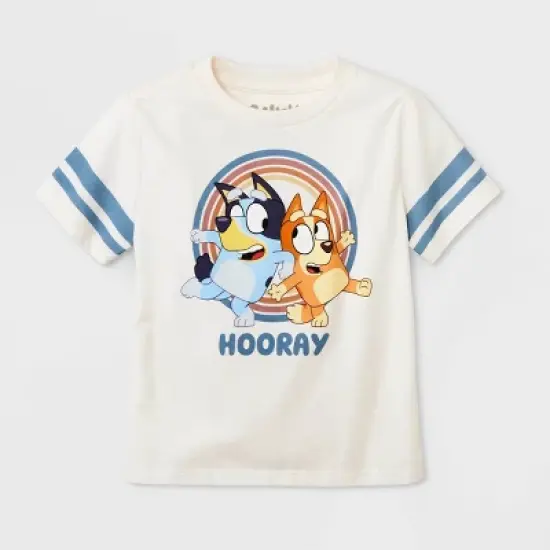 Toddler Boys' Bluey Solid Top and Bottom Set - Cream image {2}