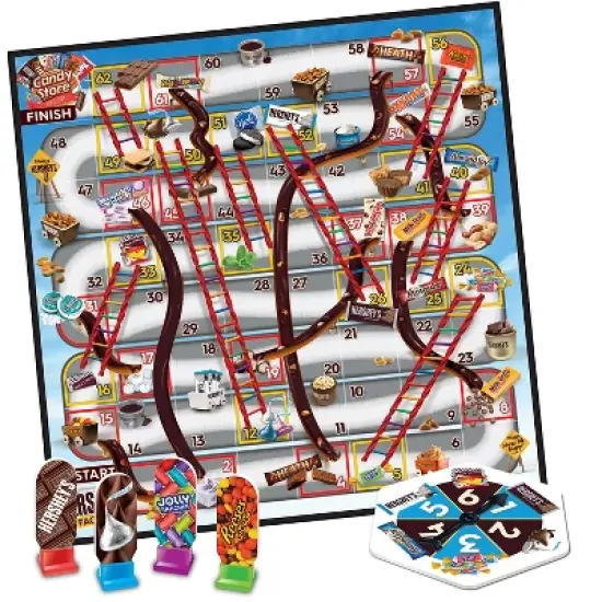 Hershey's Slides & Ladders Board Game for Kids - Chocolate Ladder Fun, Ages 3+ image {2}