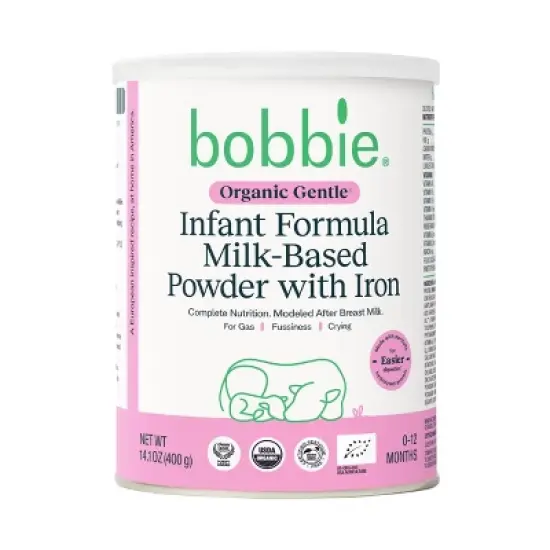 Bobbie Organic Gentle Infant Formula - 14.1oz image {11}