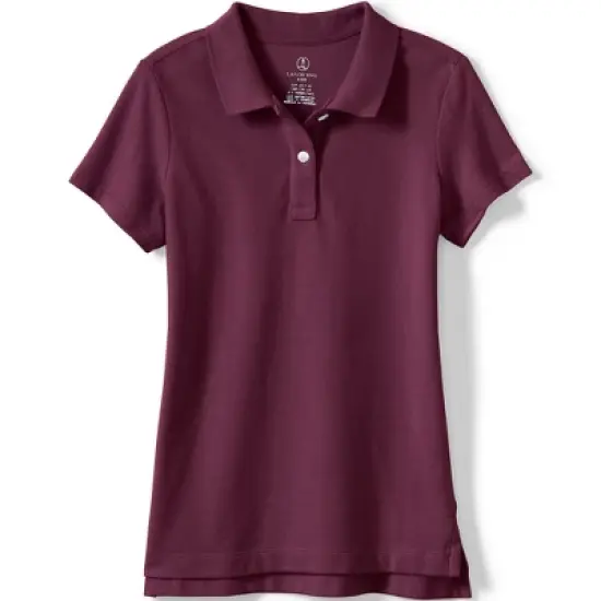Lands' End School Uniform Girls Short Sleeve Feminine Fit Mesh Polo Shirt image {4}