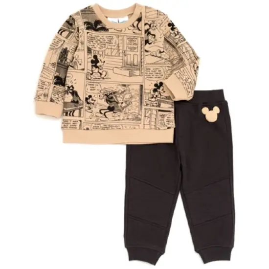 Disney Lion King Mickey Mouse Pumbaa Timon Simba Fleece Sweatshirt and Pants Set Newborn to Little Kid image {5}