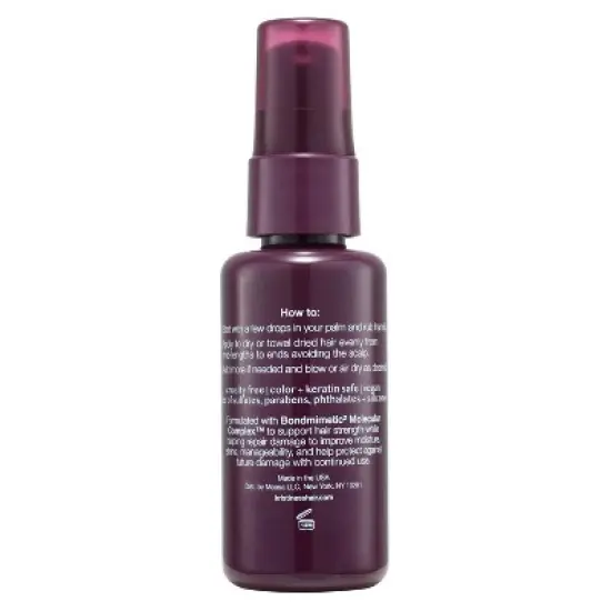 Kristin Ess + Hair Serum for Frizz & Damaged Hair  - Peptide Bond Repair with Heat Protectant - 1.7 fl oz image {17}
