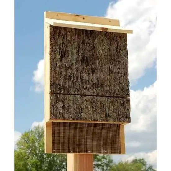 Uncle Dunkels Wooden Bat House; OBC Endorsed Rustic Handmade Bat Shelter Box image {9}