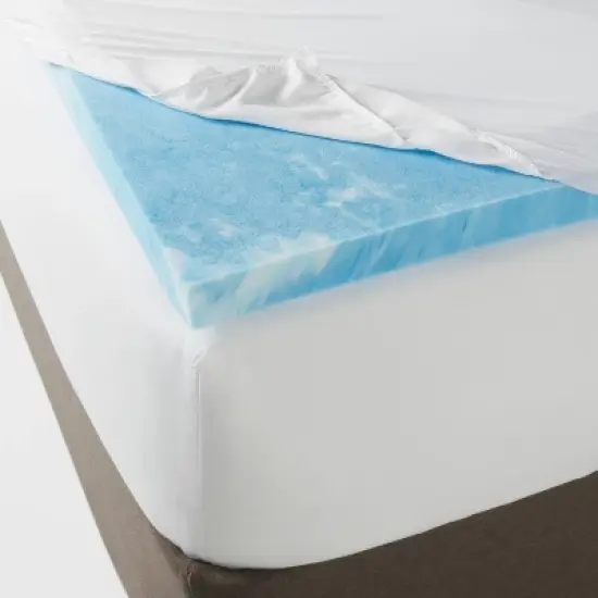 2" Cool Touch Memory Foam Mattress Topper - Threshold image {3}
