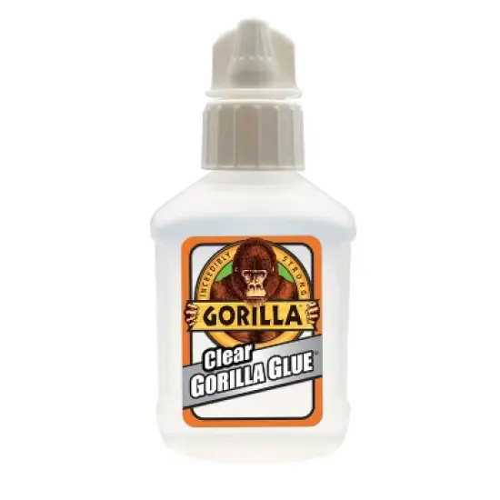 Gorilla Glue Clear -1.75oz: Super Glue for Wood, Glass, Metal, Stone & Ceramics, Dries Clear, 1.313" Length, 3.375" Width image {1}