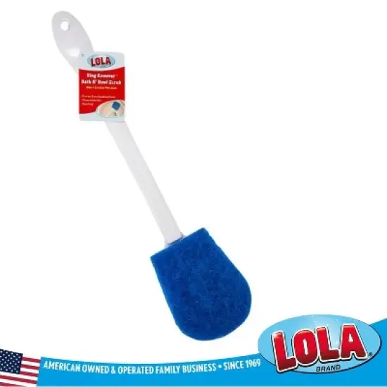 Lola Products Toilet Brush and Holder Set, Classic Version, Durable Bristles for Deep Cleaning, w/ Compact Space Saving Storage Holder, 1 Pack image {5}